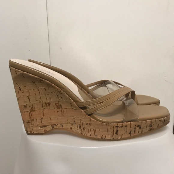 charles by charles david Shoes - Charles By Charles David Wedge Sandals Brown 8.5